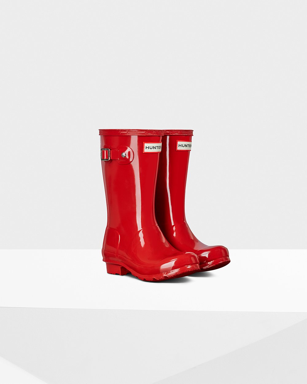 Kids Hunter Rain Boots Red - Original Big Gloss - 4326915-BA